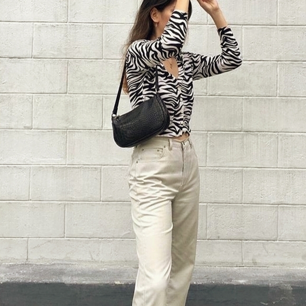 Ann Taylor Zebra Print Cardigan